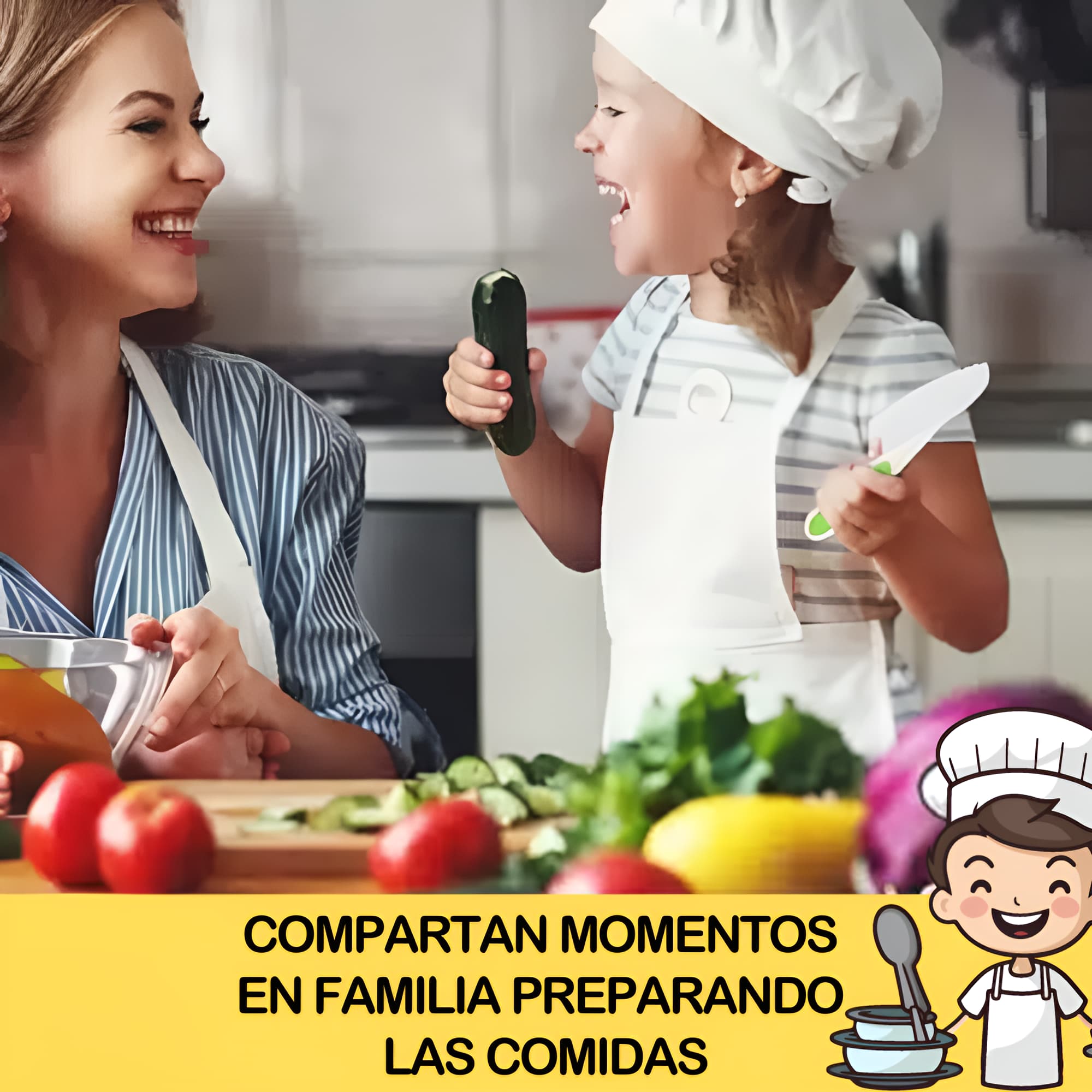 Cuchillo Infantil – Conjunto de Cocina de 13 Piezas