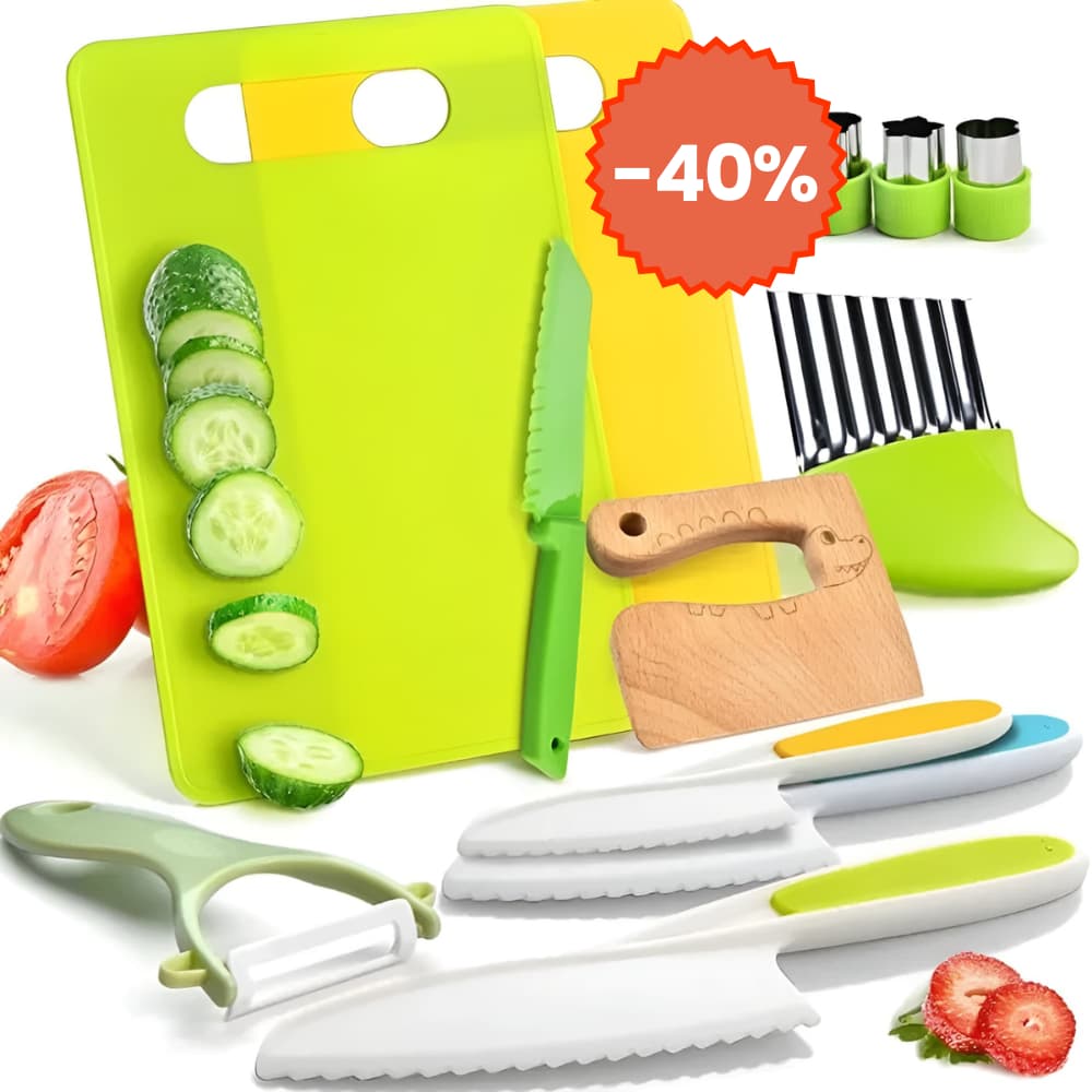 Cuchillo Infantil – Conjunto de Cocina de 13 Piezas